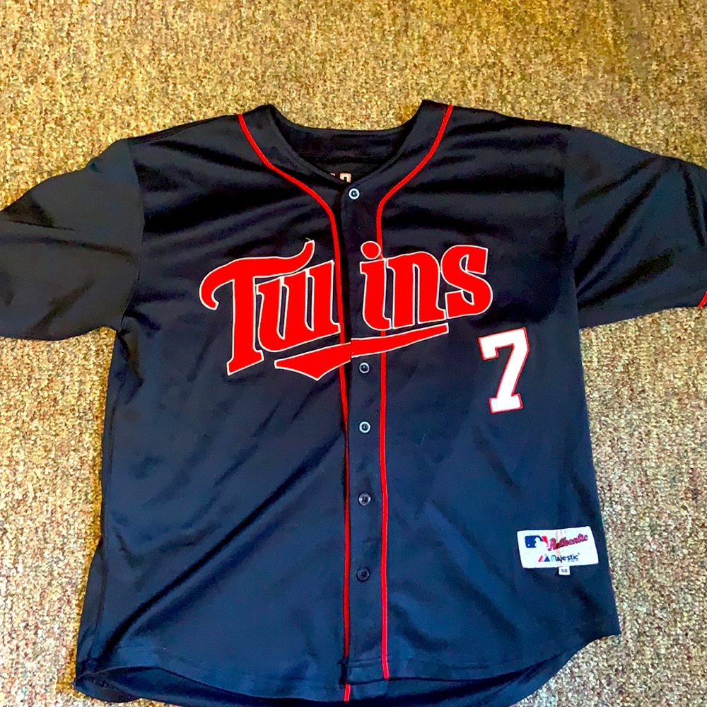 Joe Mauer Stitched Majestic Twins Jersey